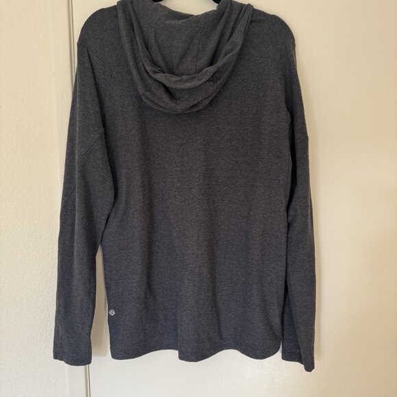 Lululemon Hoodie Men’s Size L Zip Up Dark Gray Athletic Running Sports - Picture 5 of 7